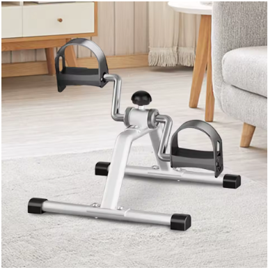 Portable Pedal Exerciser Mini Exercise Bike Under Desk Bike Pedal Exerciser Foot Peddler Machine for Indoor Leg Rehabilitation